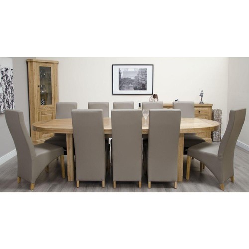 Solid oak oval - solid, extending
