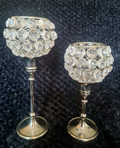 Two vintage glass crystal - glass,