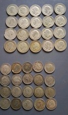 80gms Half Silver 3d & 6d