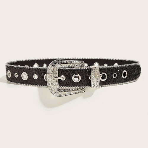 Waist belt glitter crystal - waist,