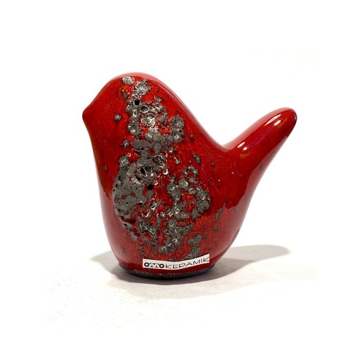 Otto keramik bird - keramik, red