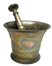 18th century apothecary bronze - apothecary,