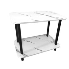 Small 2 Tier Oak Finish Side