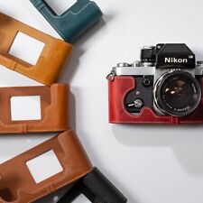 For Nikon F2 F2A F2AS F2S Genuine Real Leather Half Camera Case Bag Cover Case