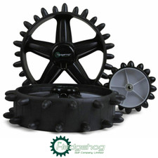 HEDGEHOG POWAKADDY FW3 GOLF TROLLEY WINTER WHEEL SET X 3 / BEAT THE TROLLEY BAN