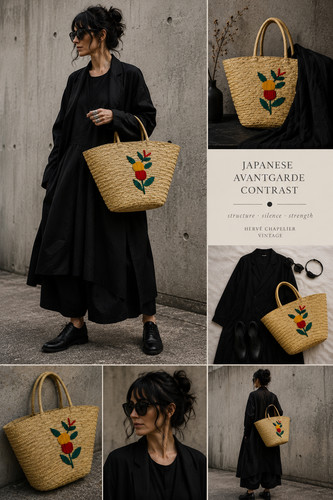 Hervé chapelier vintage straw - hervé,