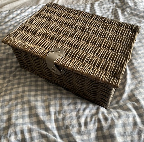 Large vintage wicker picnic - wicker,