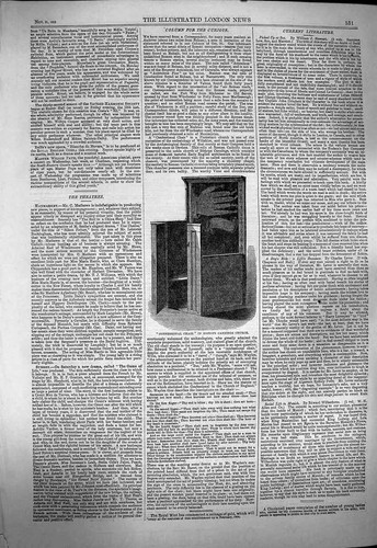 Original old antique print - old,