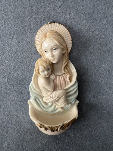 Vintage holy water font - water,