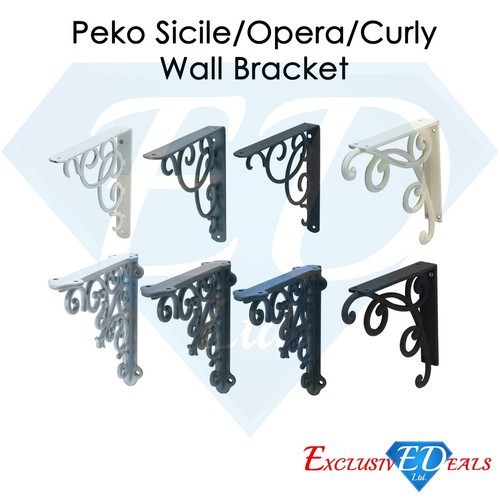 Cast iron wall - shelf, brackets