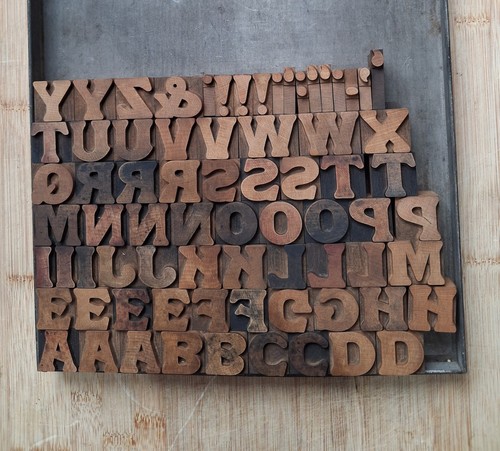 Wooden letterpress printers - letterpress,
