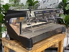 CONTI MONTE CARLO 3 GROUP BLACK ESPRESSO COFFEE MACHINE WHOLESALE CAFE LATTE BAR