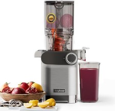 Anybear Cold Press Juicer, 200W Masticating Slow Juicer 4.3" Large Feed Chute Fi