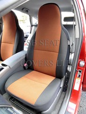 TO FIT A RENAULT TWIZY, CAR SEAT COVERS, TAN SUEDE