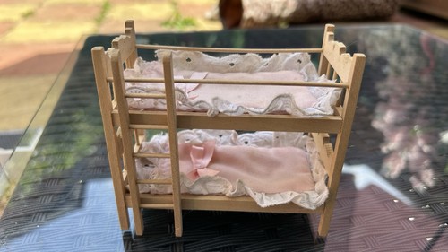 Wooden dolls house bunk bed - dolls,