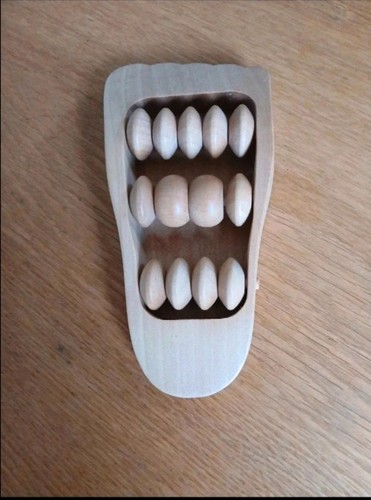 Wooden foot massager - wooden,