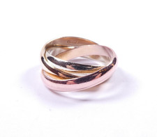 Gold ring 9 carat yellow white