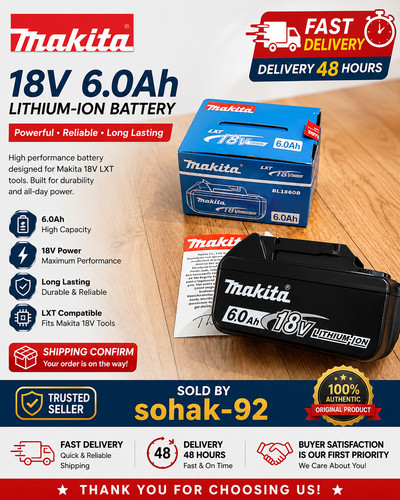 Genuine makita 6ah 18v power - makita,