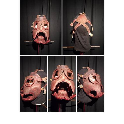Horror mask brown and - horror, black