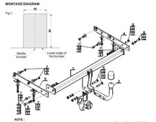 Swan Neck Tow Bar For NISSAN
