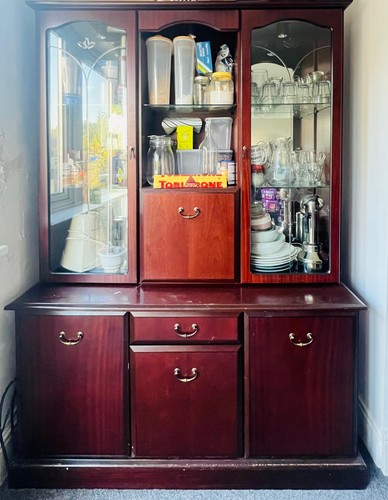 Glazed dresser wall unit - glazed,