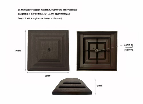 Pack brown plastic fence - pack,