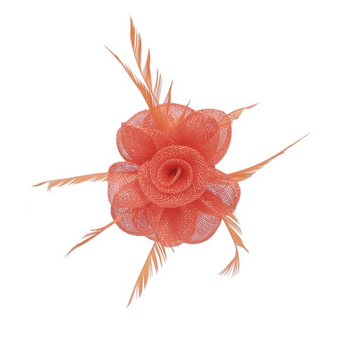 Small feather flower hair hat - flower,