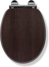 Walnut Effect Wooden Toilet