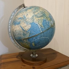 Vintage George Philip & Son 13.5 inch Globe 1973