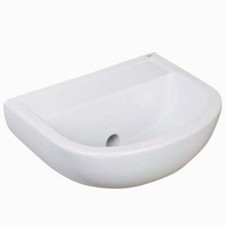 RAK Ceramics Compact 380mm Wall Hung Basin 0 Tap Holes COM38BASSNHO