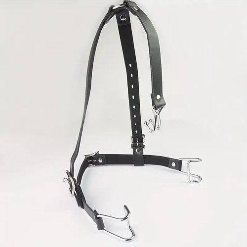 Bondage harness open - bondage, gag