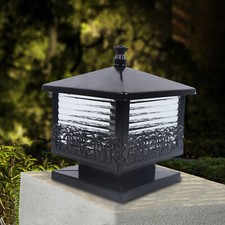 Vintage Black Pillar Light
