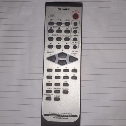 Sharp rrmcg0347awsa remote - ,