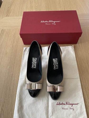 Ferragamo black beige women - black/beige, women's