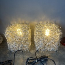 A Pair of Wired  Metal  Table