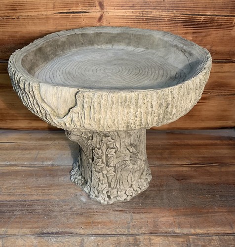 Stone garden tree - garden, log