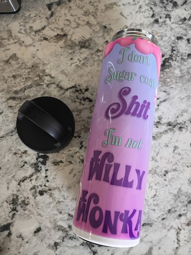 Purple tumbler with sassy - with,