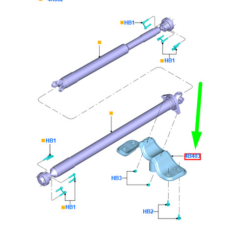 Ford kuga mk2 c520 rear - mk2, axle