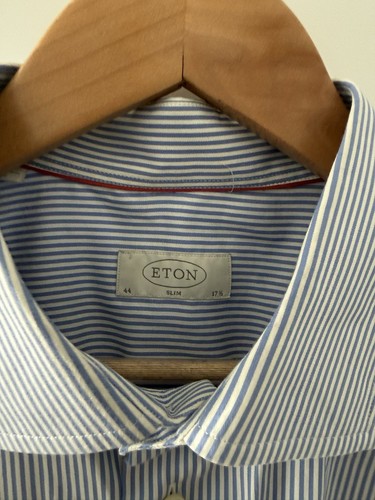 Eton striped slim - slim, 17.5