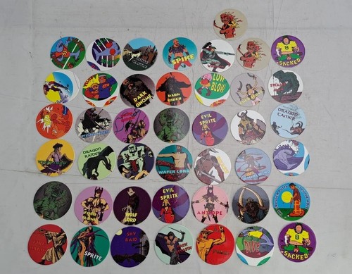Lot vintage pogs caps - pogs,