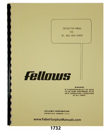 Fellows 8ags gear shaper - fellows, #8ags