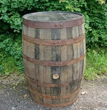 2x Large Oak Whisky Barrel