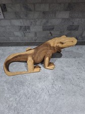 Hand-Carved Wooden Komodo