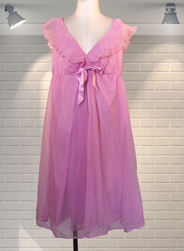 Vintage baby pink double sheer - baby,