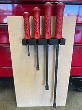 Snap On Pry Bar Holder - Wall Mounted (Holds 4) | Crow Bar | Pinch Bar