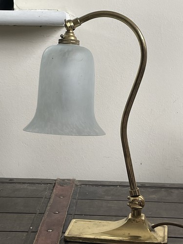 Vtg swan neck lamp adjustable - swan,