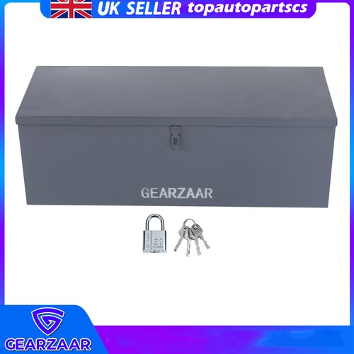 Metal tool box with lock - with,