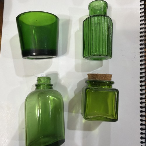 Lot vintage emerald green - lot,