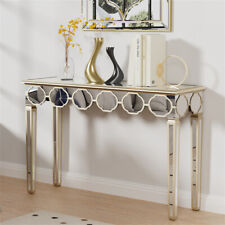 Silver Mirrored Console Table