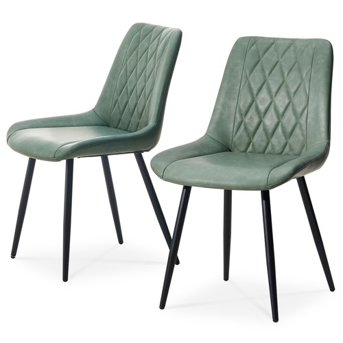 Dining chairs faux leather - 2x,
